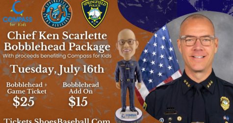 LUCKY HORSESHOES PRESENT SPRINGFIELD POLICE CHIEF SCARLETTE BOBBLEHEADS TO BENEFIT COMPASS FOR KIDS