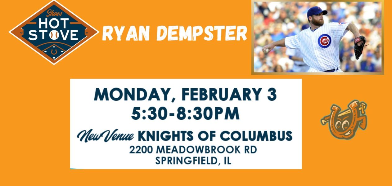 Ryan Dempster is VIP Guest for 2025 Hot Stove Social